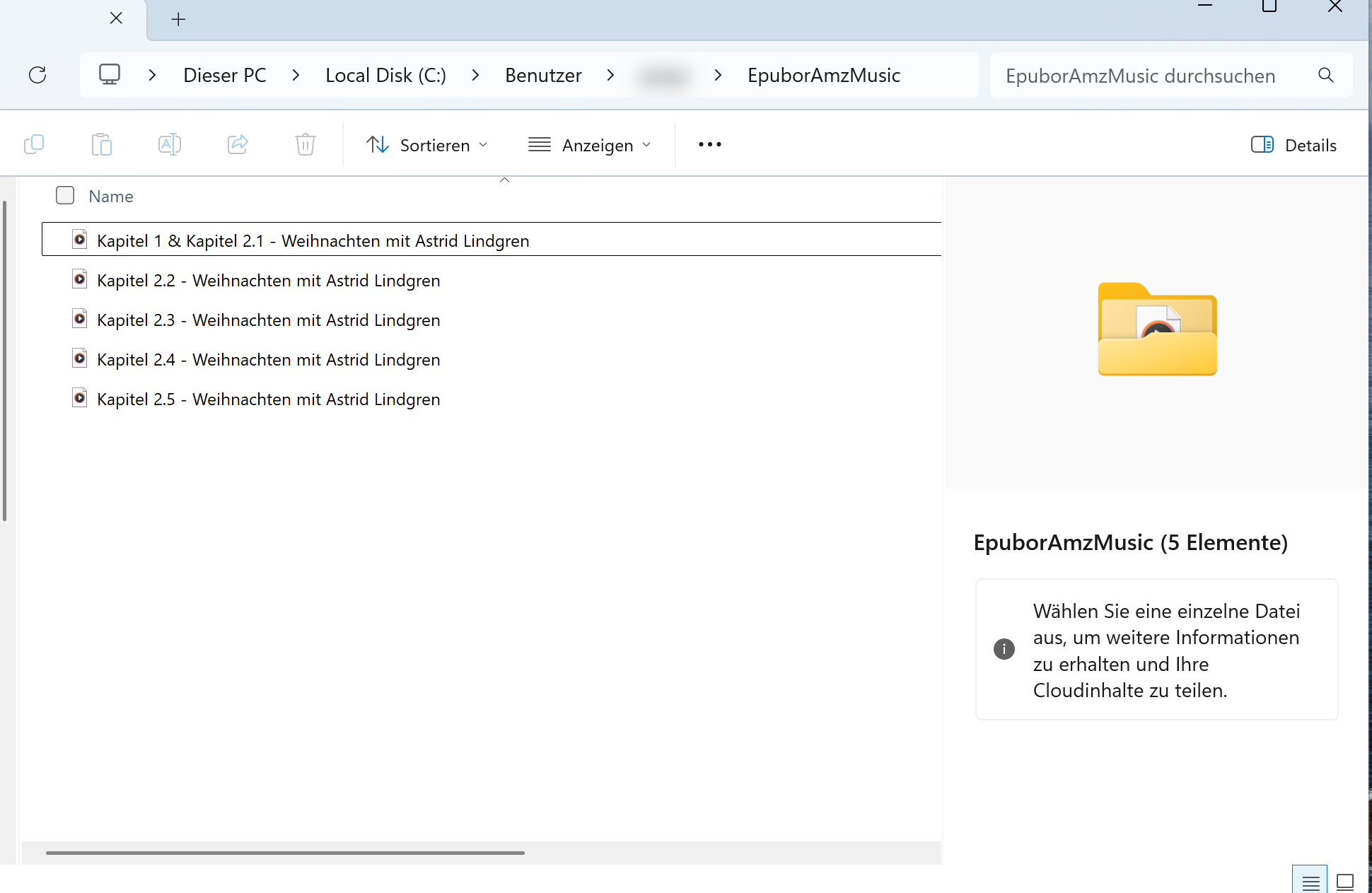 Amazon Music Unlimited MP3 Kapitel
