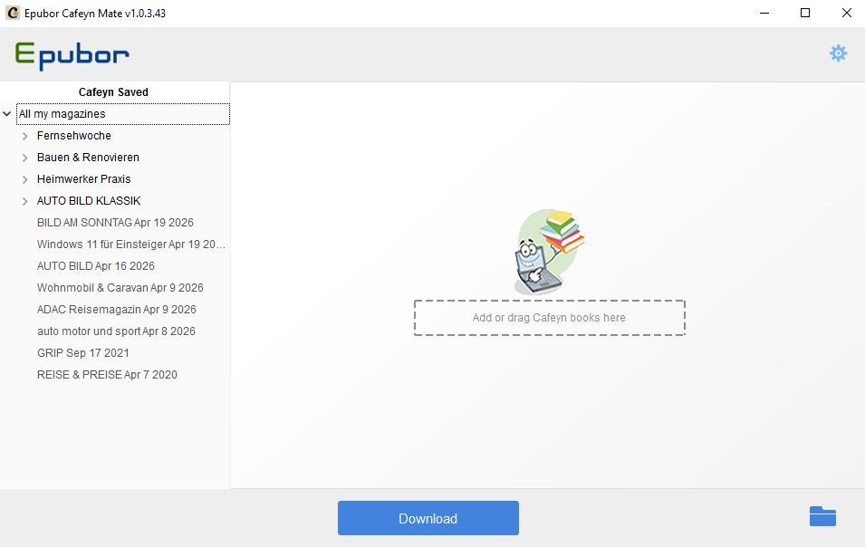 Cafeyn automatisch erkannt