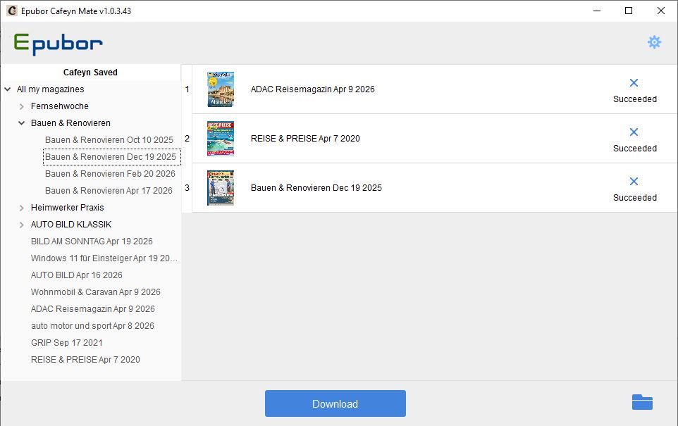 epubor cafeyn downloader führen