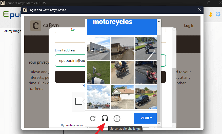 Audio-Herausforderung Cafeyn