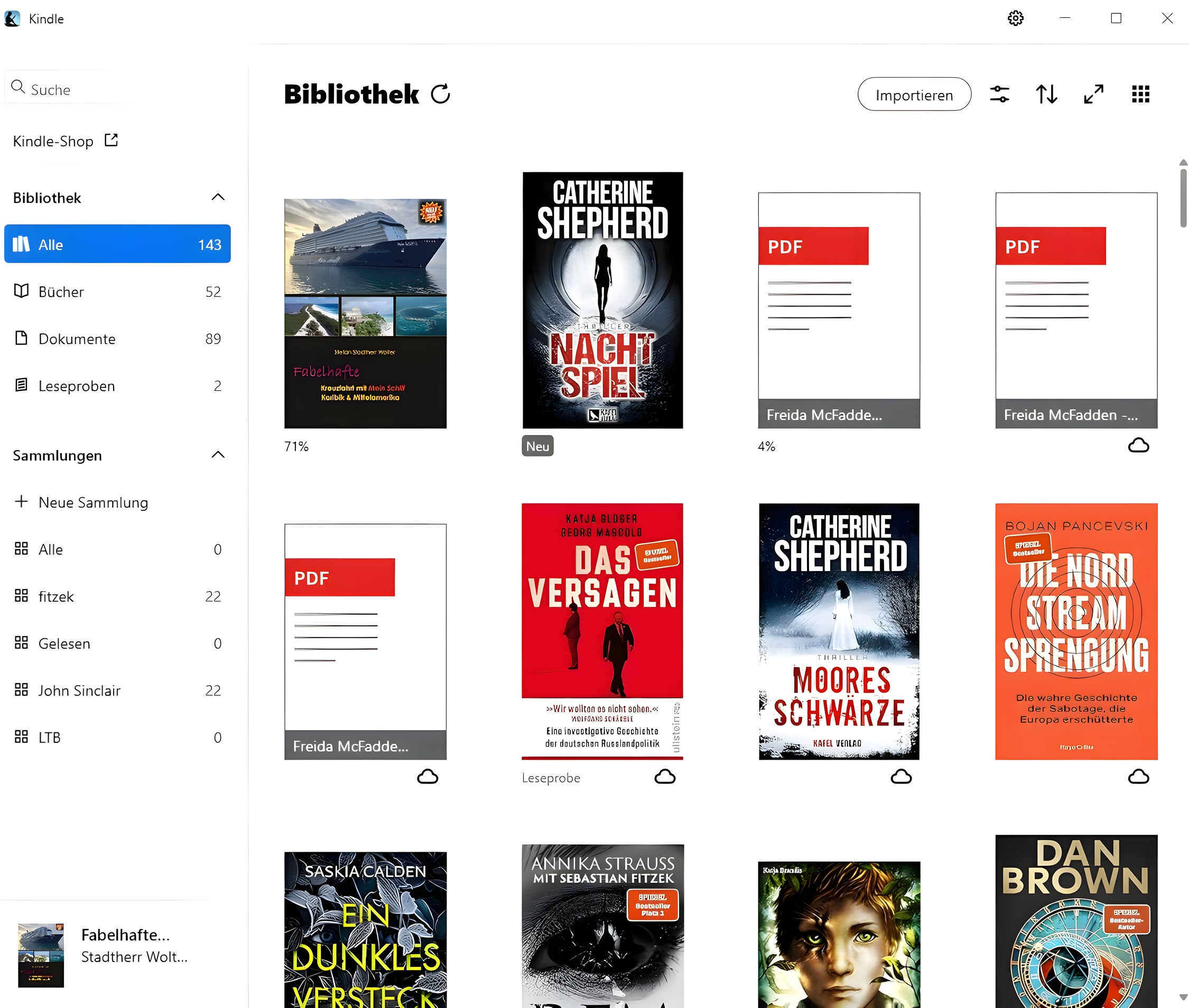 Hauptmerkmale der neuen Kindle App