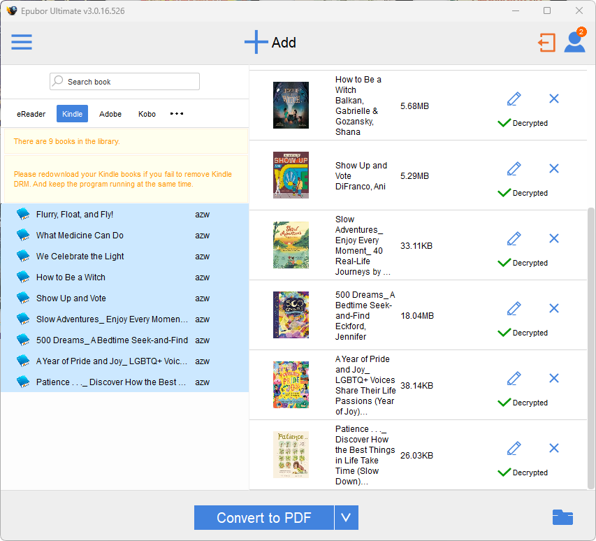kfx azw kindle zu PDF 2026