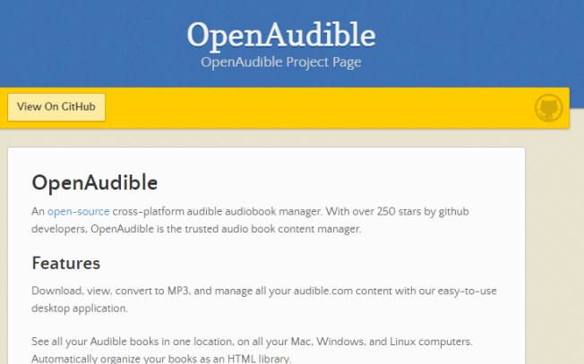 OpenAudible Hörbuch-Manager
