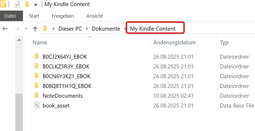 Kindle AZW Mac finden