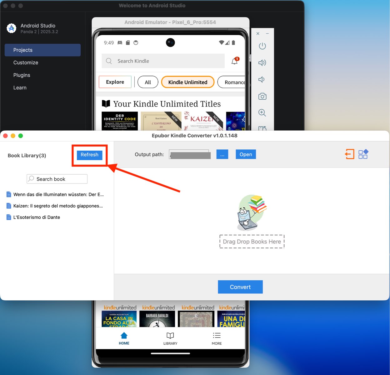 Aktualisieren Kindle Bücher