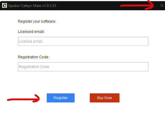 registriere dich bei Cafeyn Downloader