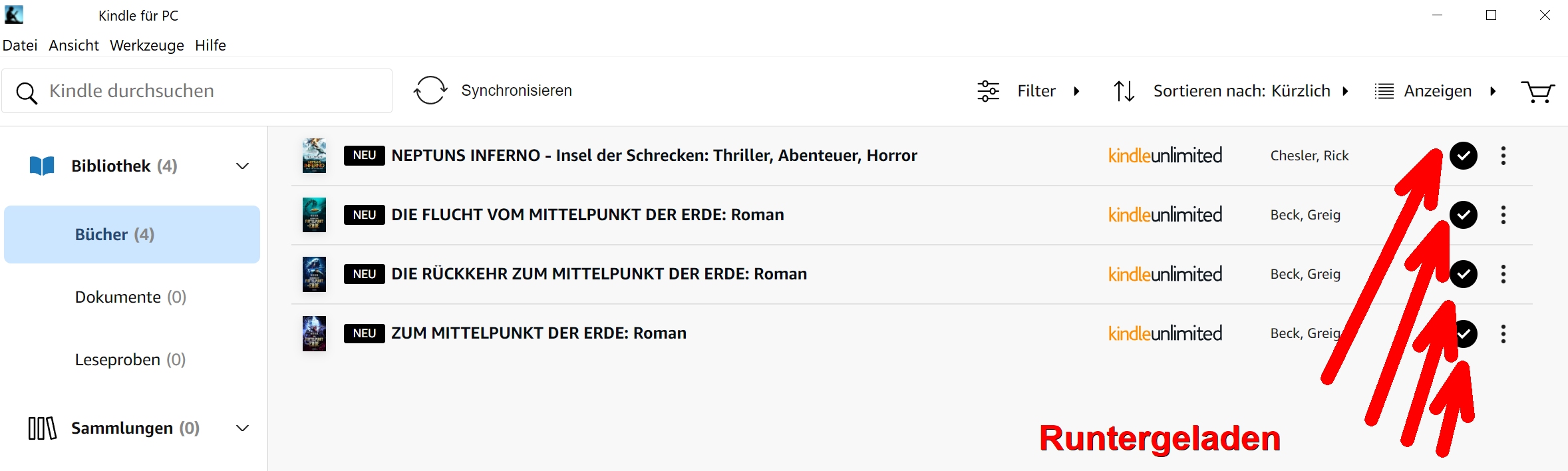 Kindle AZW Mac finden